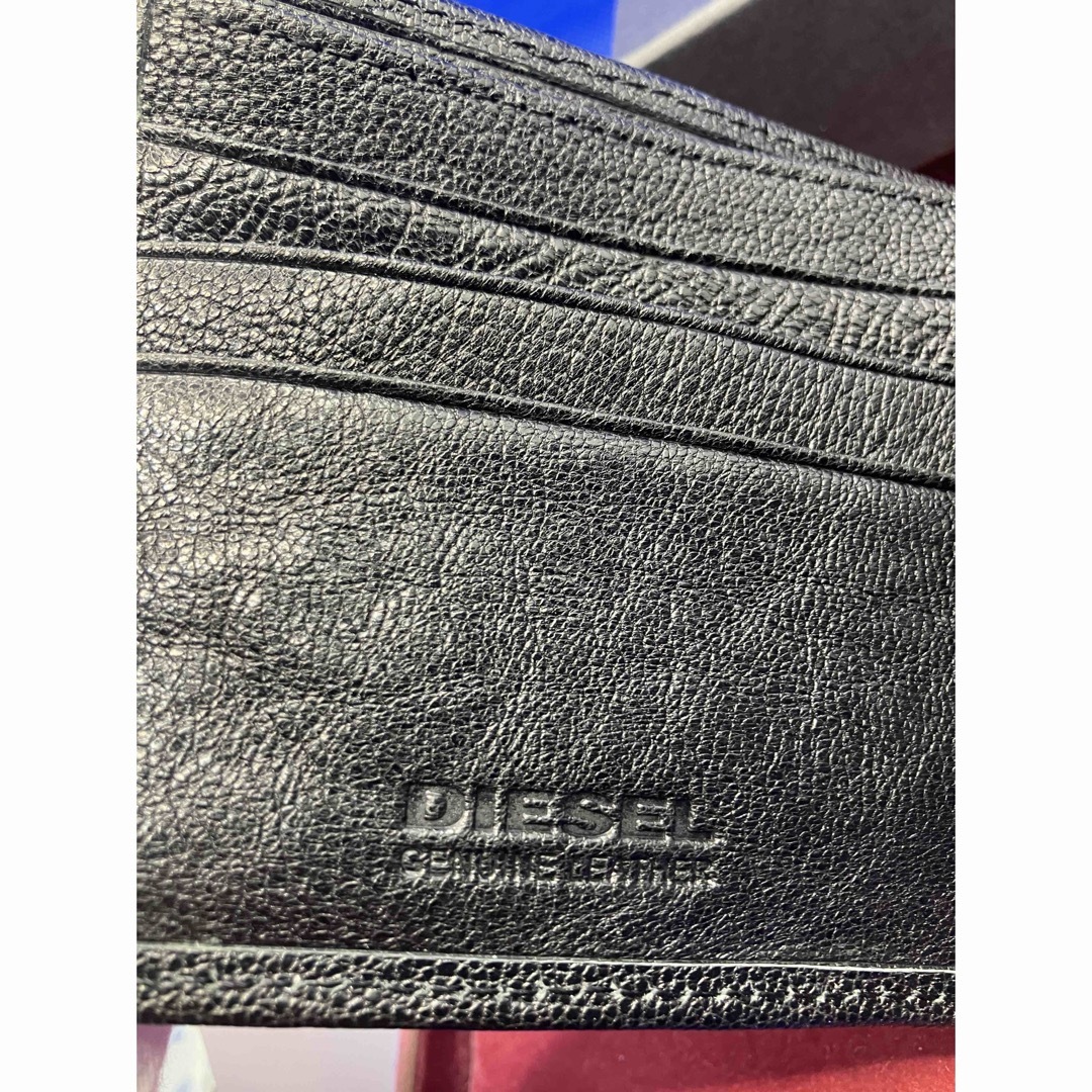 DIESEL(ディーゼル)の【新品未使用】ディーゼル DIESEL 二つ折り財布 本革 レザー ブラック メンズのファッション小物(折り財布)の商品写真