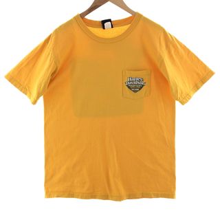 ハーレーダビッドソン(Harley Davidson)の古着 00年代 ハーレーダビッドソン Harley-Davidson バックプリント モーターサイクル バイクTシャツ USA製 メンズL /eaa381887(Tシャツ/カットソー(半袖/袖なし))