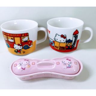 サンリオ(サンリオ)のハローキティー💕マグカップ　ファミリーマート限定品　スプーン入れセット（希少品）(食器)