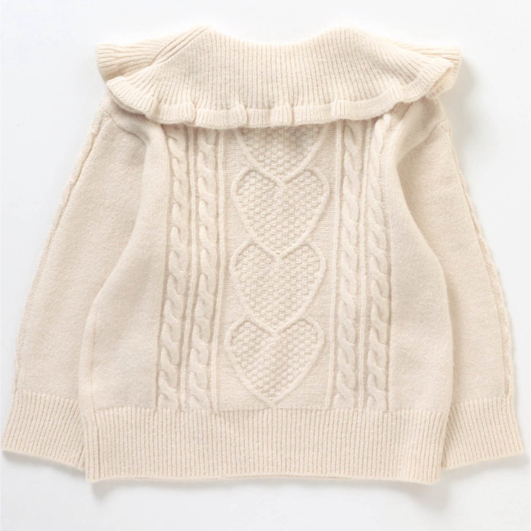 apres les cours(アプレレクール)のapres les cours ꕤ 2WAYリボンケープニット キッズ/ベビー/マタニティのキッズ服女の子用(90cm~)(Tシャツ/カットソー)の商品写真