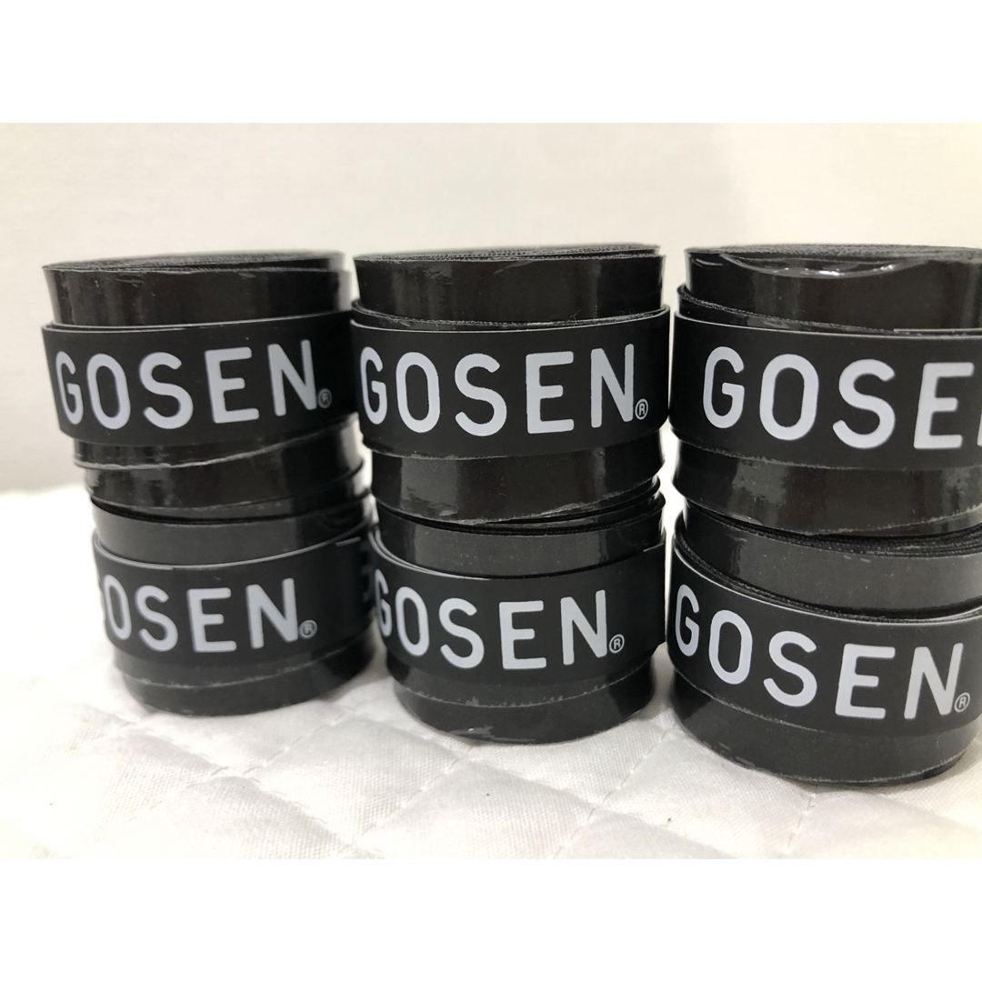 GOSEN(ゴーセン)のGOSEN グリップテープ 6個 黒★迅速発送 ゴーセン マイバチ✳︎色変更可 エンタメ/ホビーのエンタメ その他(その他)の商品写真