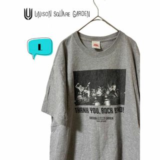 UNISON SQUARE GARDEN×タワーレコード　Tシャツ グレー L(Tシャツ/カットソー(半袖/袖なし))