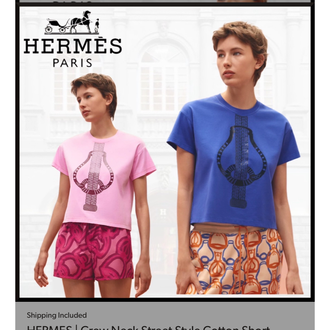 Hermes(エルメス)の新品タグ付き　エルメス2023Tシャツ　Tシャツ　　34 レディースのトップス(Tシャツ(半袖/袖なし))の商品写真