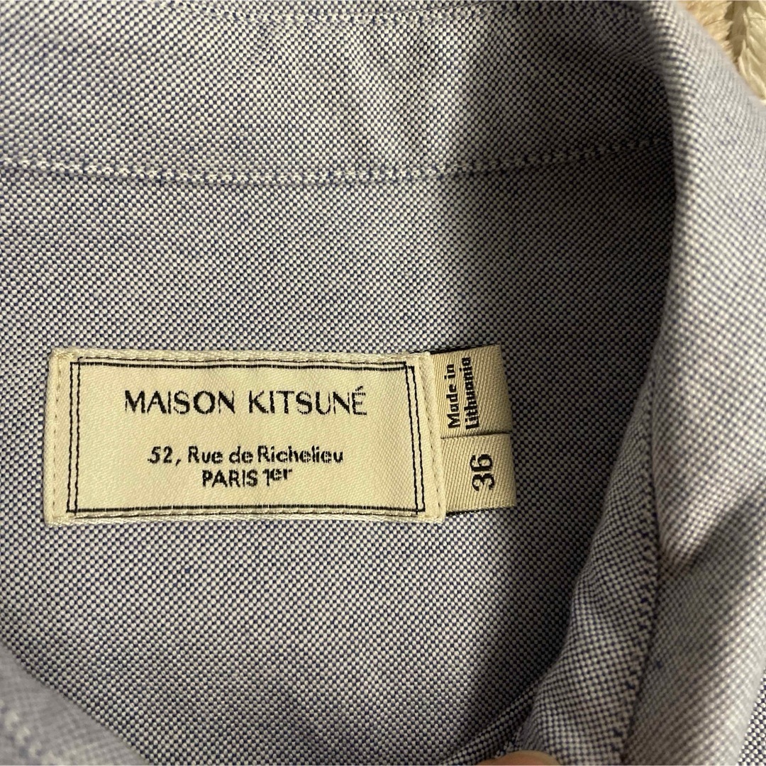 MAISON KITSUNE'(メゾンキツネ)のメゾンキツネ✖︎シャツ レディースのトップス(シャツ/ブラウス(長袖/七分))の商品写真