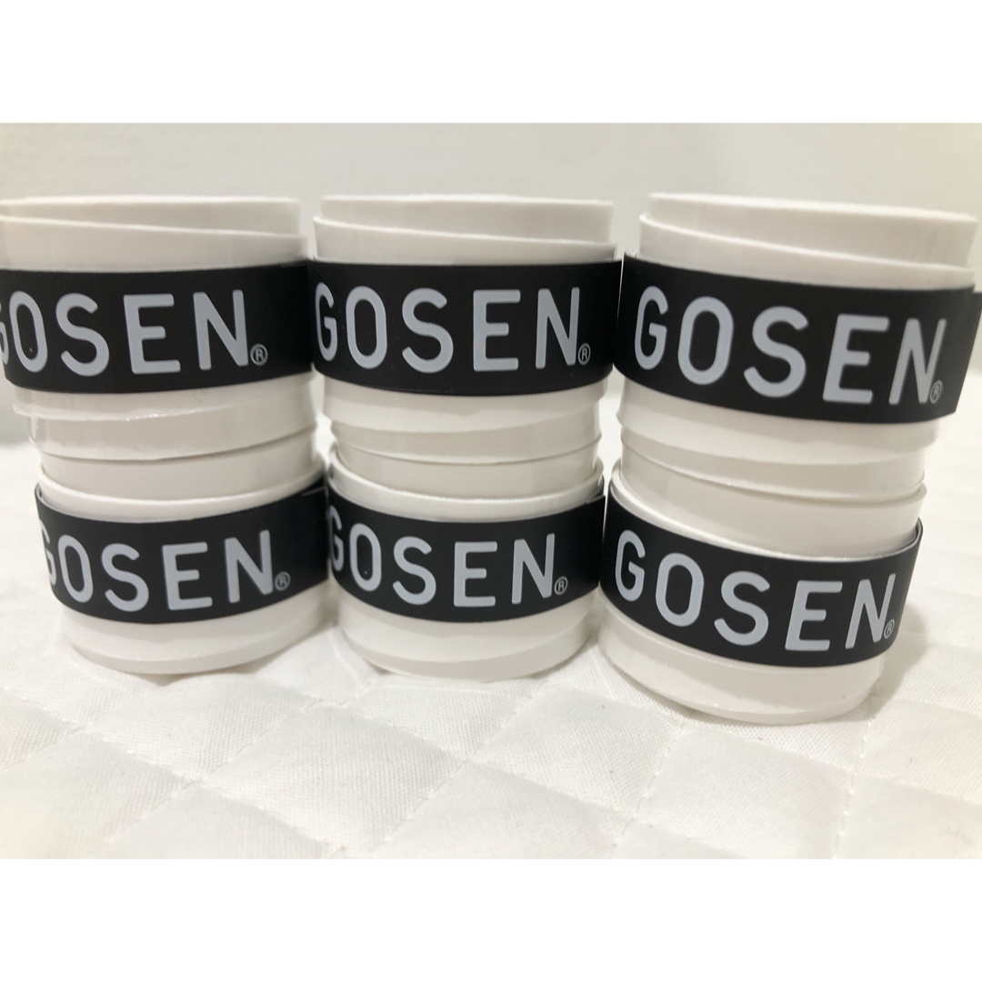 GOSEN(ゴーセン)のGOSEN グリップテープ 6個 白色★迅速発送 ゴーセン マイバチ✳︎色変更可 エンタメ/ホビーのエンタメ その他(その他)の商品写真