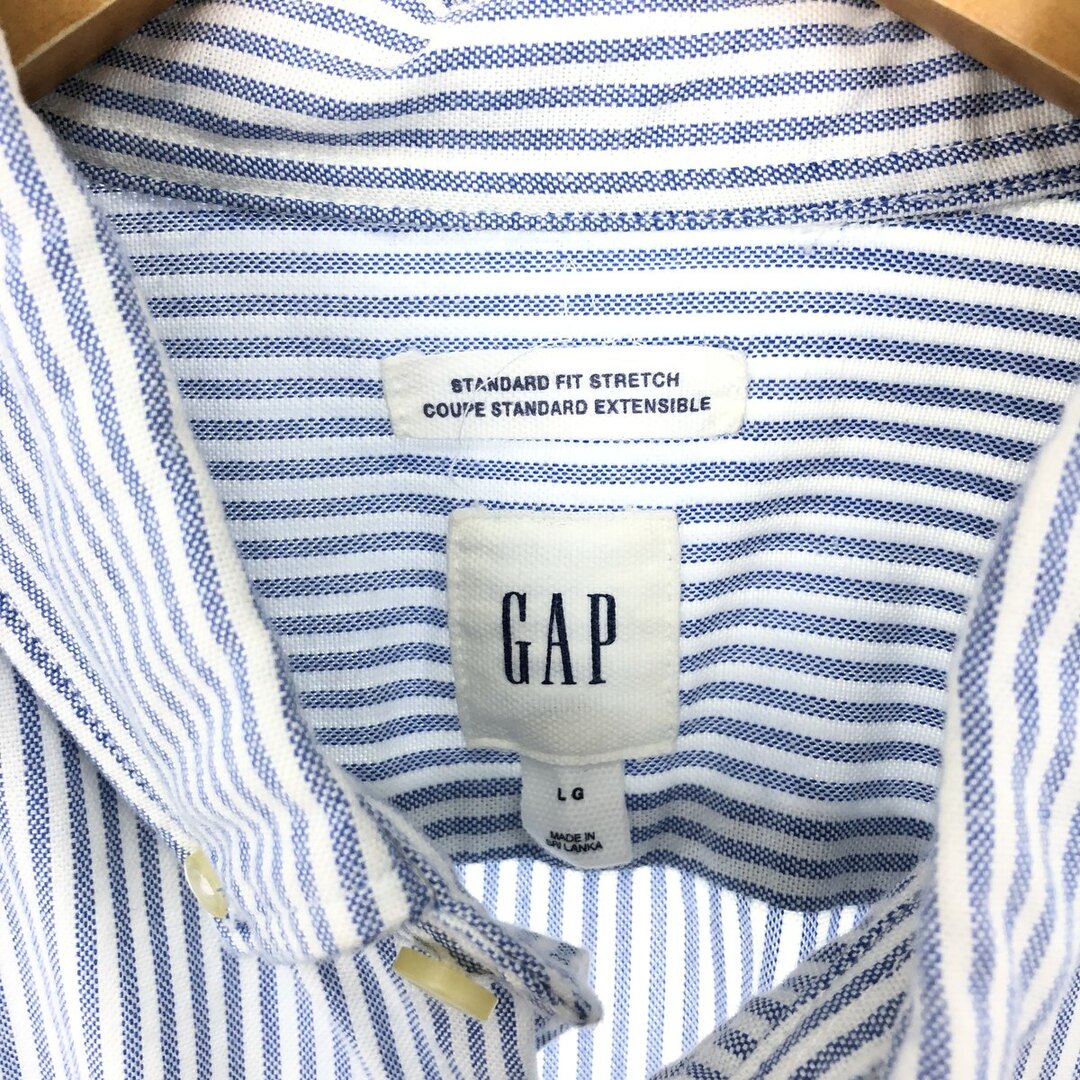 GAP(ギャップ)の古着 00年代 ギャップ GAP 長袖 ボタンダウンストライプシャツ メンズL /eaa427679 メンズのトップス(シャツ)の商品写真