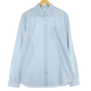 ギャップ(GAP)の古着 00年代 ギャップ GAP 長袖 ボタンダウンストライプシャツ メンズL /eaa427679(シャツ)