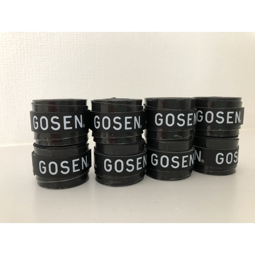 GOSEN(ゴーセン)のGOSEN グリップテープ 8個 黒★迅速発送 ゴーセン マイバチ✳︎色変更可 エンタメ/ホビーのエンタメ その他(その他)の商品写真