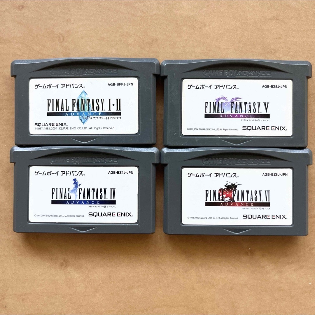 ゲームボーイアドバンス(ゲームボーイアドバンス)のファイナルファンタジー GBA セット ゲームボーイアドバンス 12456 エンタメ/ホビーのゲームソフト/ゲーム機本体(携帯用ゲームソフト)の商品写真