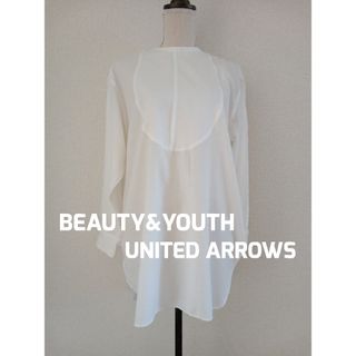 ビューティアンドユースユナイテッドアローズ(BEAUTY&YOUTH UNITED ARROWS)の【さくら様専用】　　　ビューティー&ユース　ブラウス　白(シャツ/ブラウス(長袖/七分))