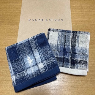 ラルフローレン(Ralph Lauren)の新品未使用　ラルフローレン　ハンドタオル　2枚(ハンカチ/ポケットチーフ)