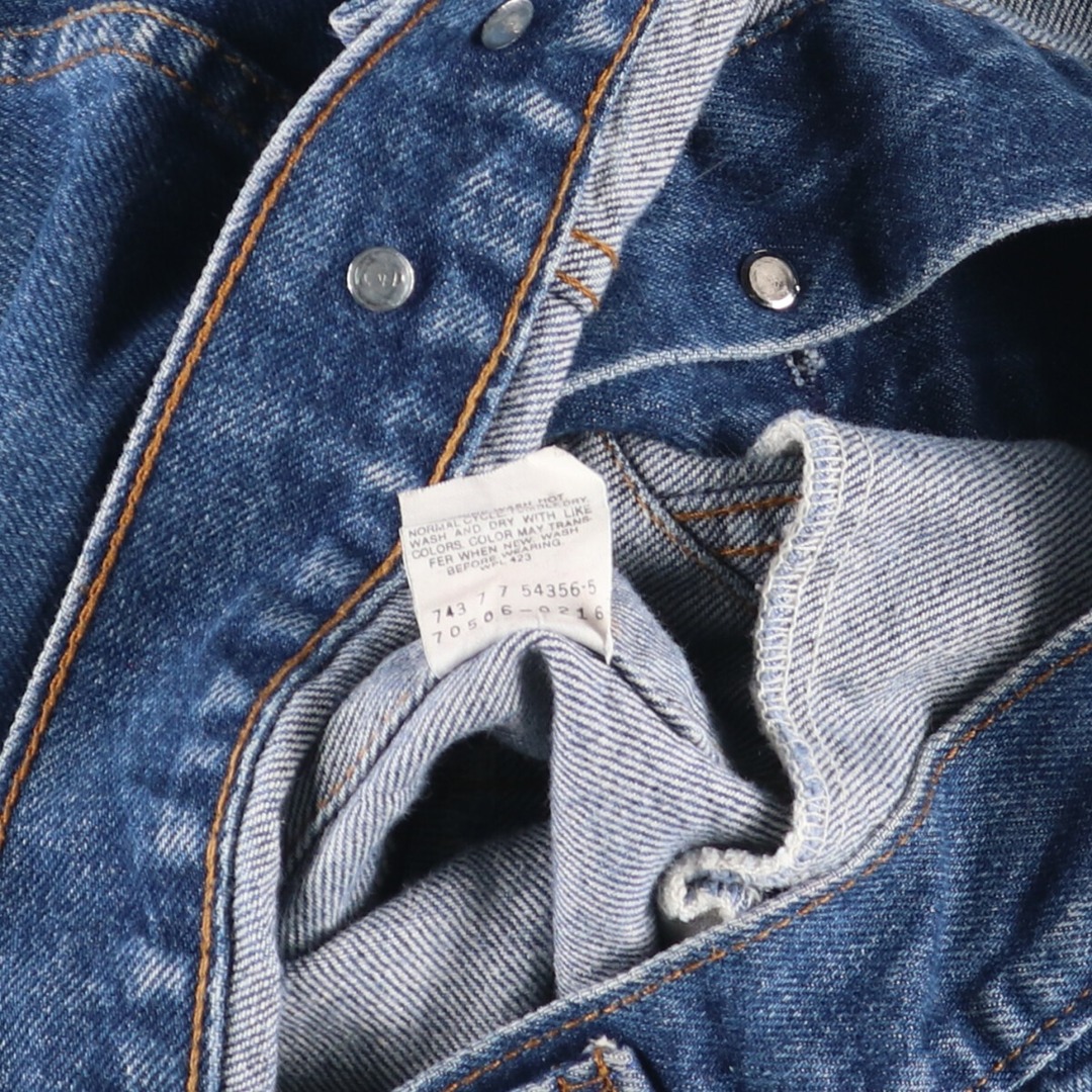 Levi's(リーバイス)の古着 90年代 リーバイス Levi's 70506-0216 デニムジャケット Gジャン USA製 メンズS ヴィンテージ /eaa424646 メンズのジャケット/アウター(Gジャン/デニムジャケット)の商品写真