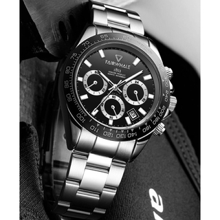 日本未入荷⚡️新品⚡️メンズ腕時計！クロノグラフ 黒 ❤️オメガファンに人気(腕時計(アナログ))