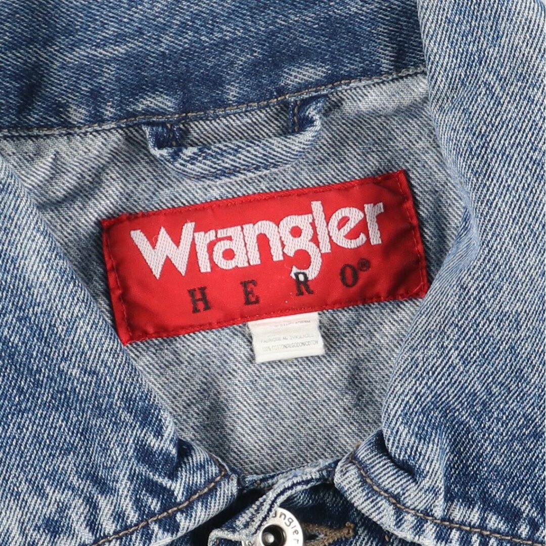 Wrangler(ラングラー)の古着 ラングラー Wrangler HERO デニムジャケット Gジャン メンズS /eaa426938 メンズのジャケット/アウター(Gジャン/デニムジャケット)の商品写真