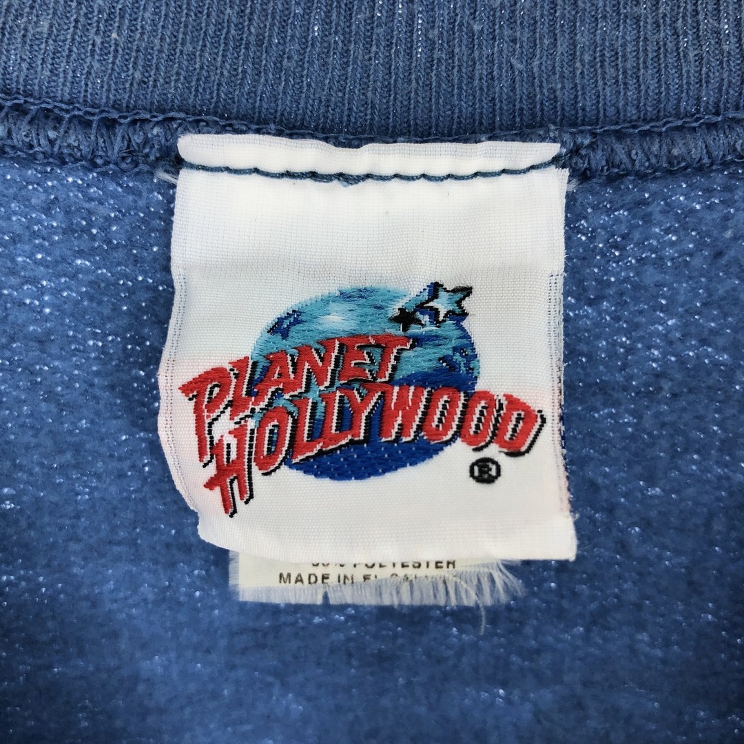 古着 90年代 プラネットハリウッド PLANET HOLLYWOOD バックプリント アドバタイジング スウェットシャツ トレーナー メンズL ヴィンテージ /eaa411493 メンズのトップス(スウェット)の商品写真