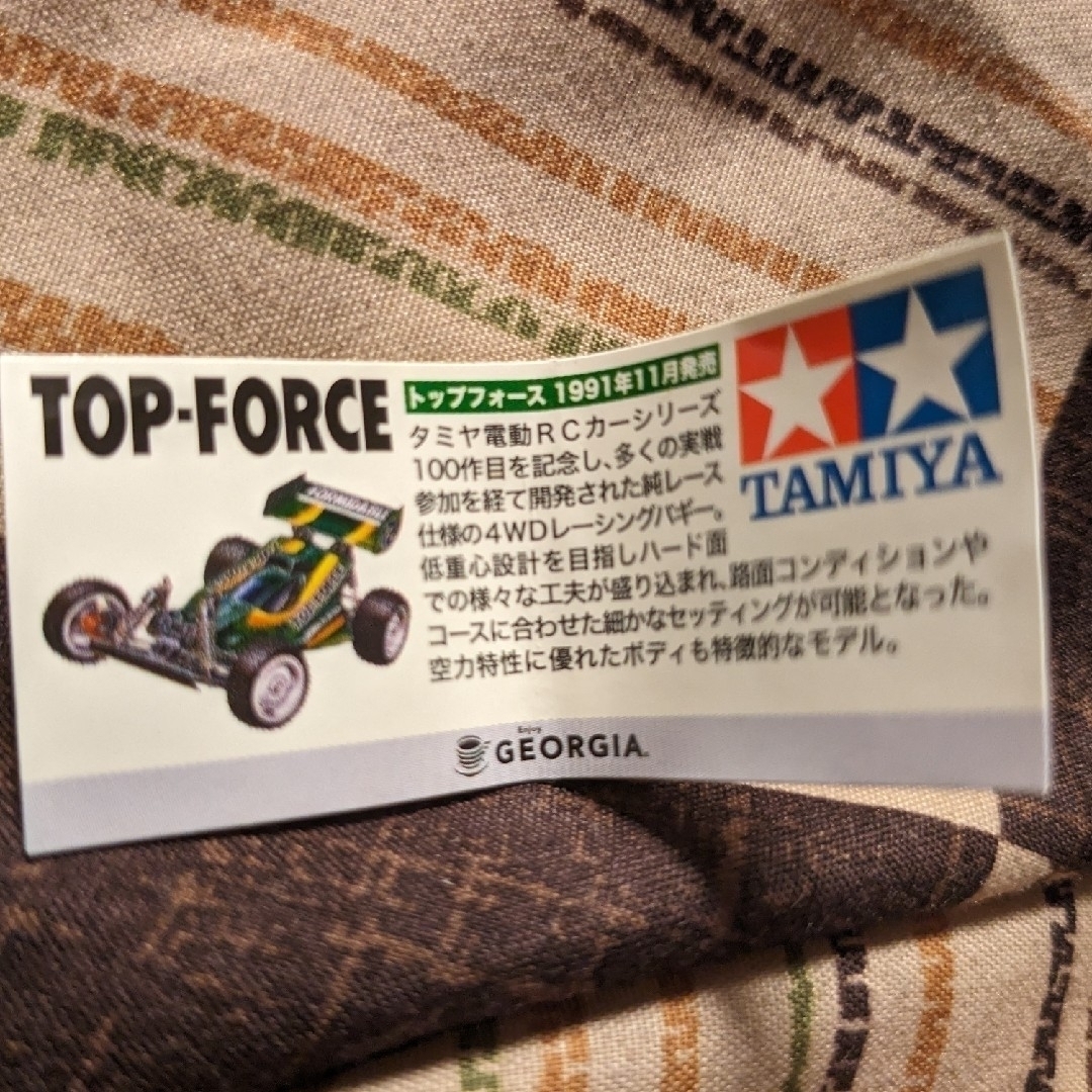 コカ・コーラ(コカコーラ)のトップフォース　TAMIYAバギータイプRCカー1/10スケールミニチュアモデル エンタメ/ホビーのおもちゃ/ぬいぐるみ(模型/プラモデル)の商品写真