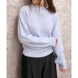 アクシーズファム(axes femme)のaxes femme スノービジューニット　新品未使用タグ付き　セーター　フリー(ニット/セーター)