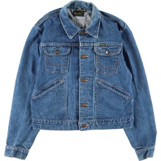 ラングラー(Wrangler)の古着 70年代 ラングラー Wrangler 黒タグ デニムジャケット Gジャン USA製 メンズM ヴィンテージ /eaa426950(Gジャン/デニムジャケット)