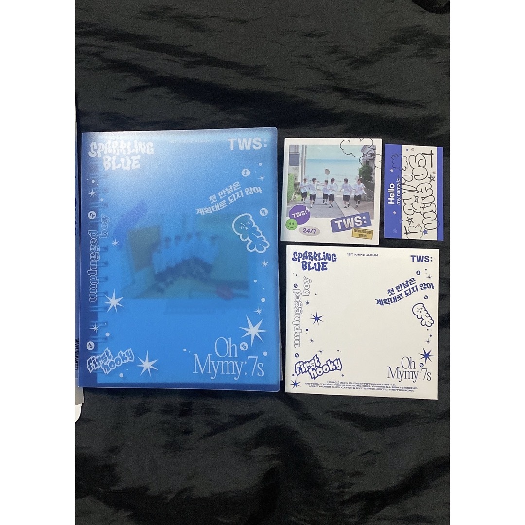 TWS Mini Album Sparkling Blue アルバム 開封済み エンタメ/ホビーのCD(K-POP/アジア)の商品写真