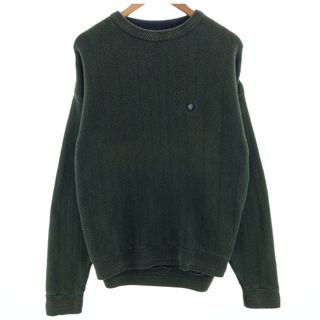 ラルフローレン(Ralph Lauren)の古着 90年代 ラルフローレン Ralph Lauren CHAPS チャップス コットンニットセーター USA製 メンズXL ヴィンテージ /eaa381199(ニット/セーター)