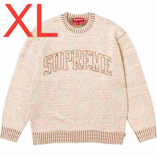 シュプリーム(Supreme)のSupreme Contrast Arc Sweater White XL(ニット/セーター)