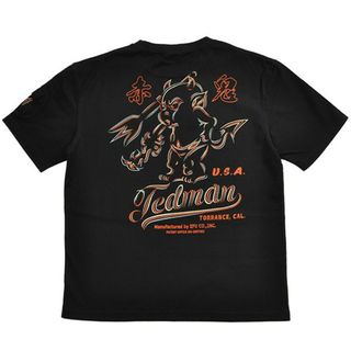 テッドマン(TEDMAN)のテッドマン/Tシャツ/ブラック/TDSS-565/エフ商会/カミナリモータース(Tシャツ/カットソー(半袖/袖なし))