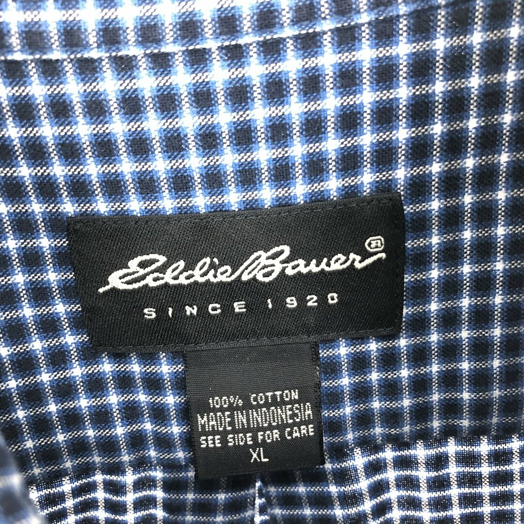 Eddie Bauer(エディーバウアー)の古着 エディーバウアー Eddie Bauer 長袖 ボタンダウンチェックシャツ メンズXL /eaa426659 メンズのトップス(シャツ)の商品写真