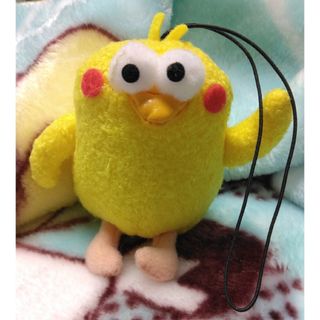 エヌティティドコモ(NTTdocomo)のポインコ弟　ストラップ(キャラクターグッズ)