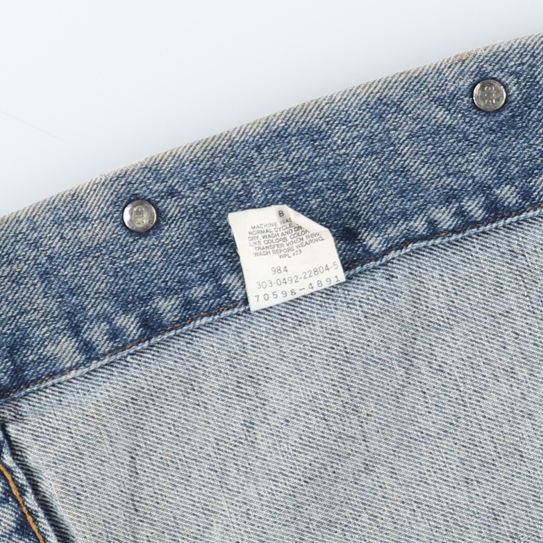 Levi's(リーバイス)の古着 90年代 リーバイス Levi's 70598-4891 デカパッチ デニムジャケット Gジャン USA製 メンズL ヴィンテージ /eaa426550 メンズのジャケット/アウター(Gジャン/デニムジャケット)の商品写真