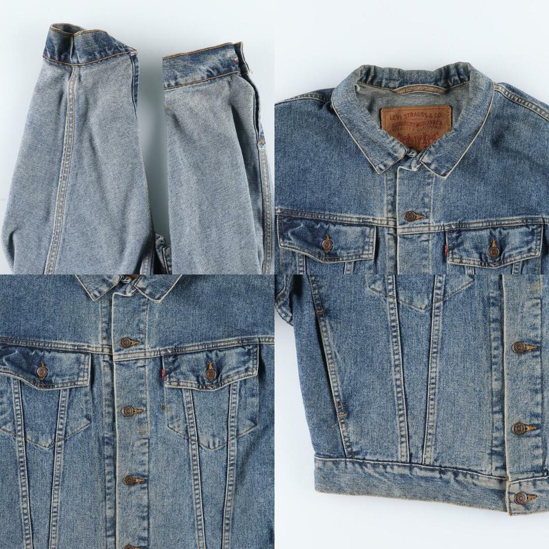 Levi's(リーバイス)の古着 90年代 リーバイス Levi's 70598-4891 デカパッチ デニムジャケット Gジャン USA製 メンズL ヴィンテージ /eaa426550 メンズのジャケット/アウター(Gジャン/デニムジャケット)の商品写真