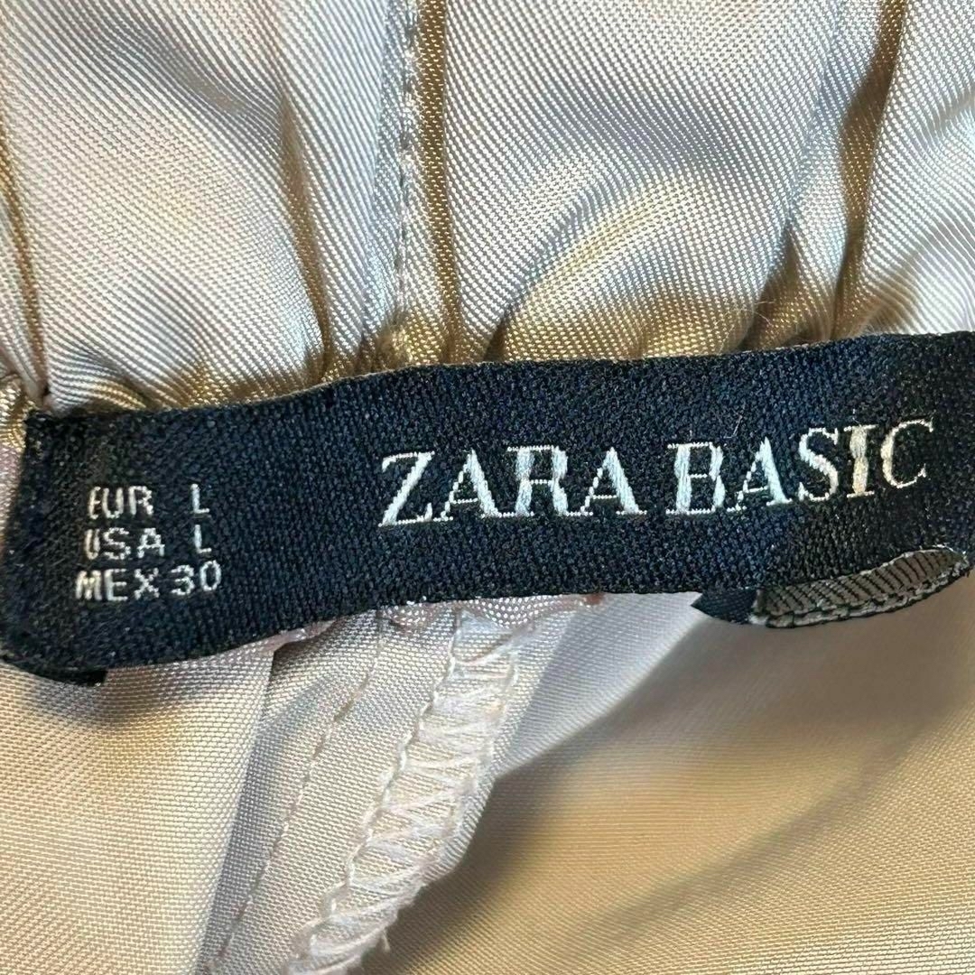 ZARA(ザラ)の【美品】ZARA BASIC ザラベーシック　ラップロングミモレスカート　L レディースのスカート(ひざ丈スカート)の商品写真