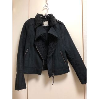 moussy ムートン調　ボアライダース　黒　2