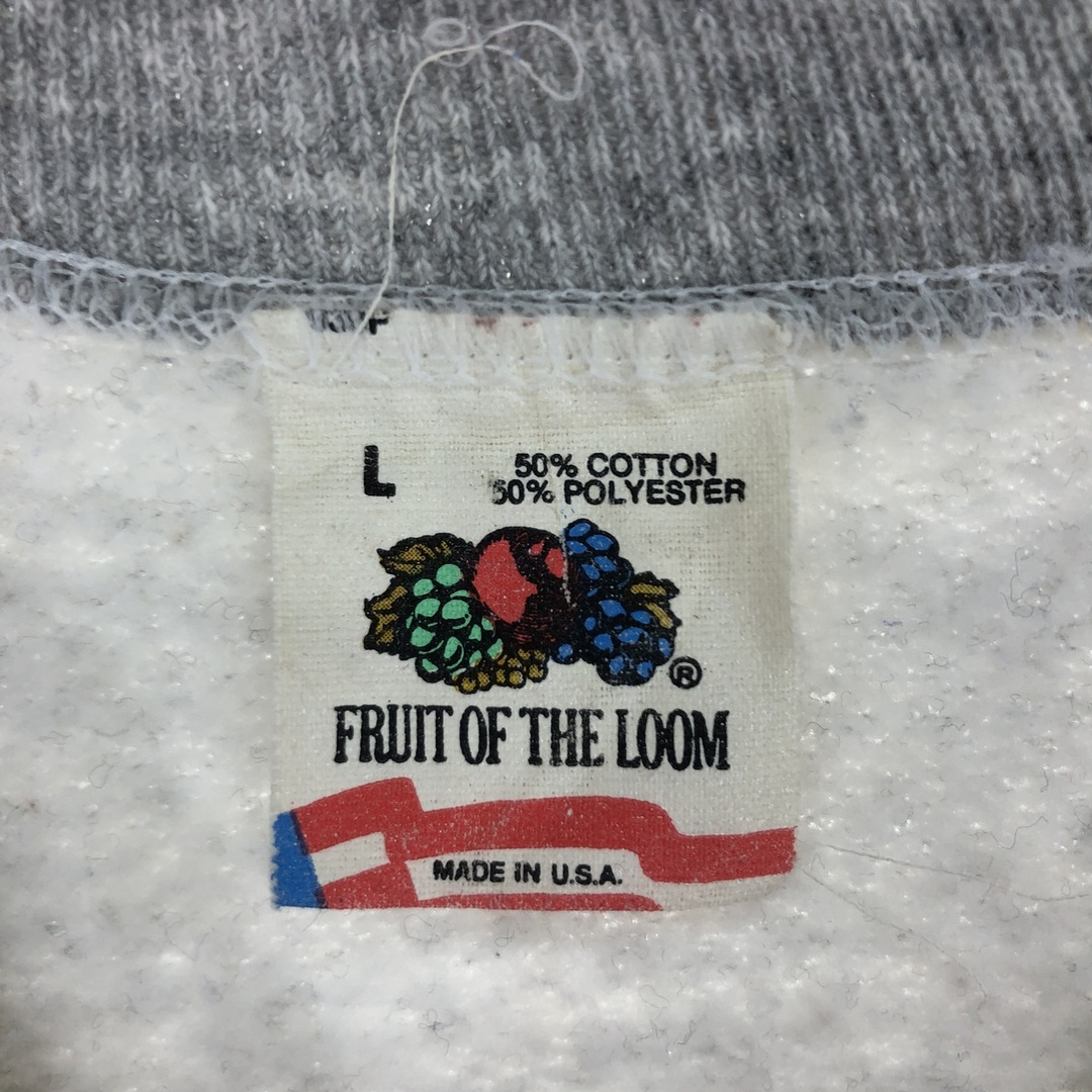 FRUIT OF THE LOOM(フルーツオブザルーム)の古着 90年代 フルーツオブザルーム FRUIT OF THE LOOM プリントスウェットシャツ トレーナー USA製 メンズS ヴィンテージ /eaa426487 メンズのトップス(スウェット)の商品写真