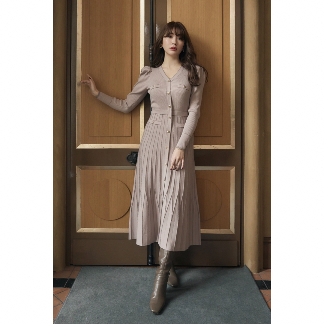 Her lip to(ハーリップトゥ)のher lip to Suite Room Knit Long Dress レディースのワンピース(ロングワンピース/マキシワンピース)の商品写真