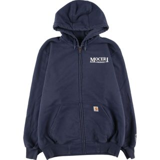 カーハート(carhartt)の古着 カーハート Carhartt ORIGINAL FIT バックプリント スウェットフルジップパーカー メンズL /eaa411183(スウェット)