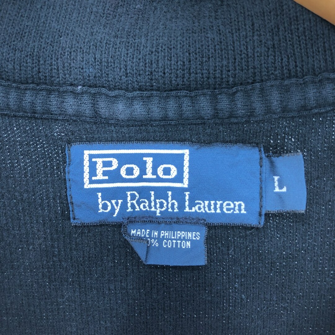 Ralph Lauren(ラルフローレン)の古着 ラルフローレン Ralph Lauren POLO by Ralph Lauren ハーフジップスウェットシャツ トレーナー メンズL /eaa427714 メンズのトップス(スウェット)の商品写真