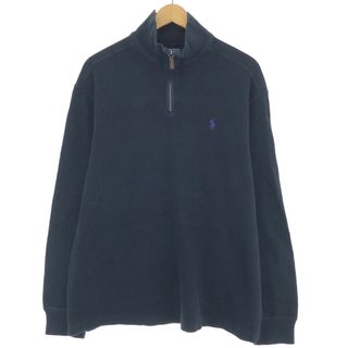 ラルフローレン(Ralph Lauren)の古着 ラルフローレン Ralph Lauren POLO by Ralph Lauren ハーフジップスウェットシャツ トレーナー メンズL /eaa427714(スウェット)