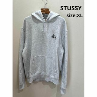 ステューシー(STUSSY)のステューシー STUSSY パーカー プルオーバー 杢グレー メンズ XL 長袖(パーカー)