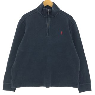 ラルフローレン(Ralph Lauren)の古着 ラルフローレン Ralph Lauren POLO by Ralph Lauren ハーフジップスウェットシャツ トレーナー メンズL /eaa422203(スウェット)