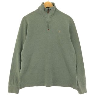 ラルフローレン(Ralph Lauren)の古着 ラルフローレン Ralph Lauren POLO by Ralph Lauren ハーフジップスウェットシャツ トレーナー メンズM /eaa427202(スウェット)