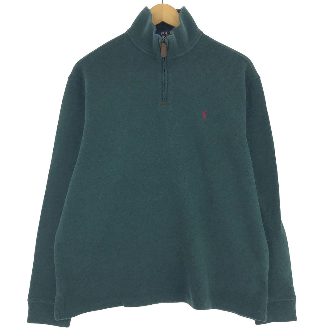 Ralph Lauren(ラルフローレン)の古着 ラルフローレン Ralph Lauren POLO RALPH LAUREN ハーフジップスウェットシャツ トレーナー メンズL /eaa427723 メンズのトップス(スウェット)の商品写真