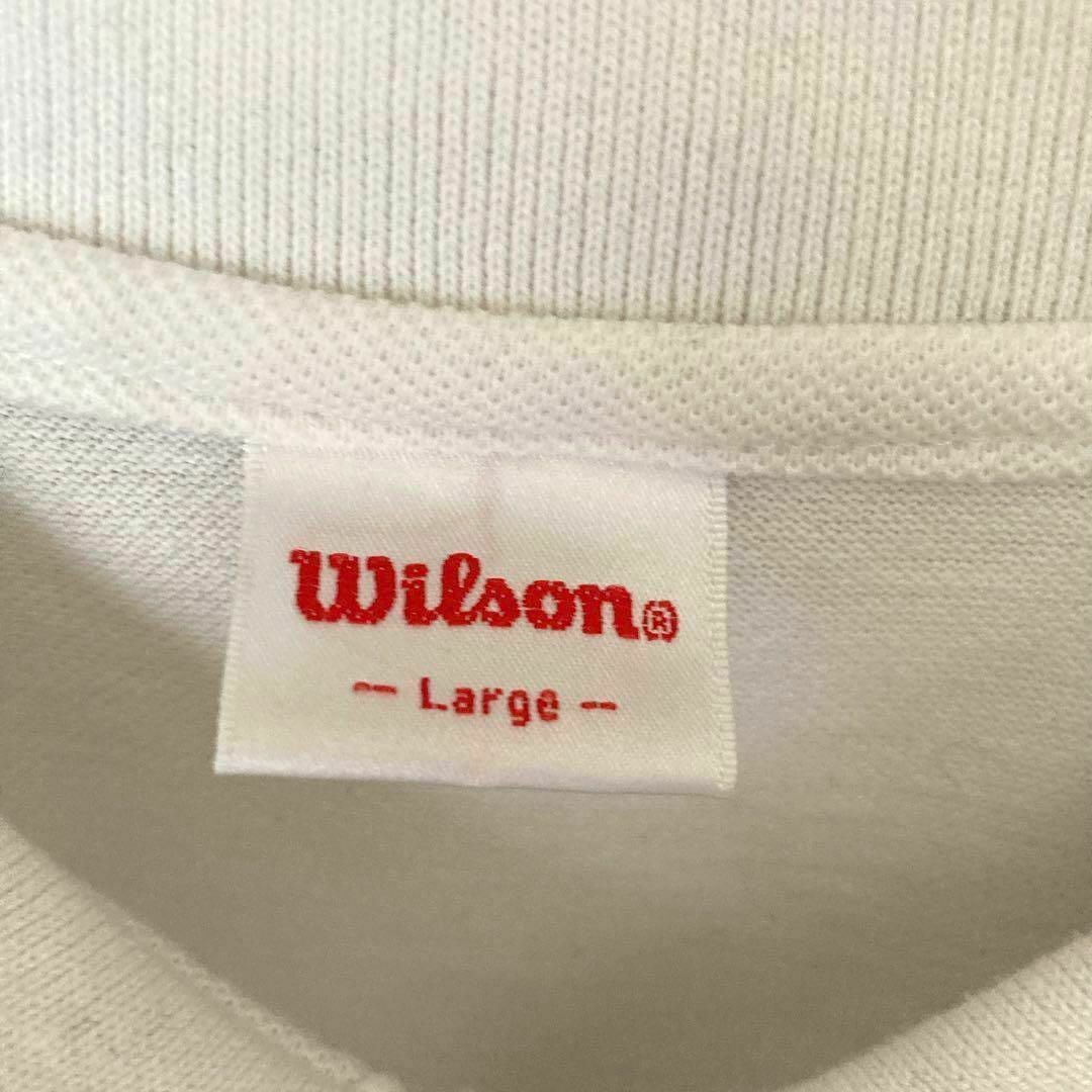 wilson(ウィルソン)のWilson ウィルソン ポロシャツ ワッペンロゴ 半袖 ゴルフウェア テニス スポーツ/アウトドアのゴルフ(ウエア)の商品写真