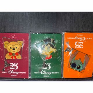 ディズニー(Disney)の非売品　ピンズ クリップ ディズニーリゾート記念品 25周年 (バッジ/ピンバッジ)