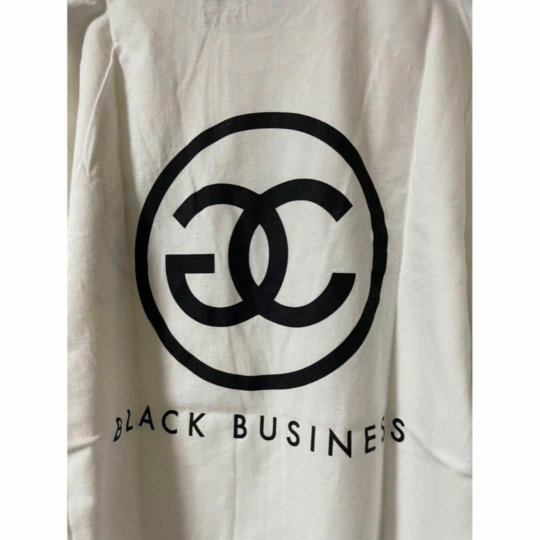 Russell Athletic(ラッセルアスレティック)のGang Corp ギャングコーポ　BLACK BUSINESS Tシャツ 白 メンズのトップス(Tシャツ/カットソー(半袖/袖なし))の商品写真