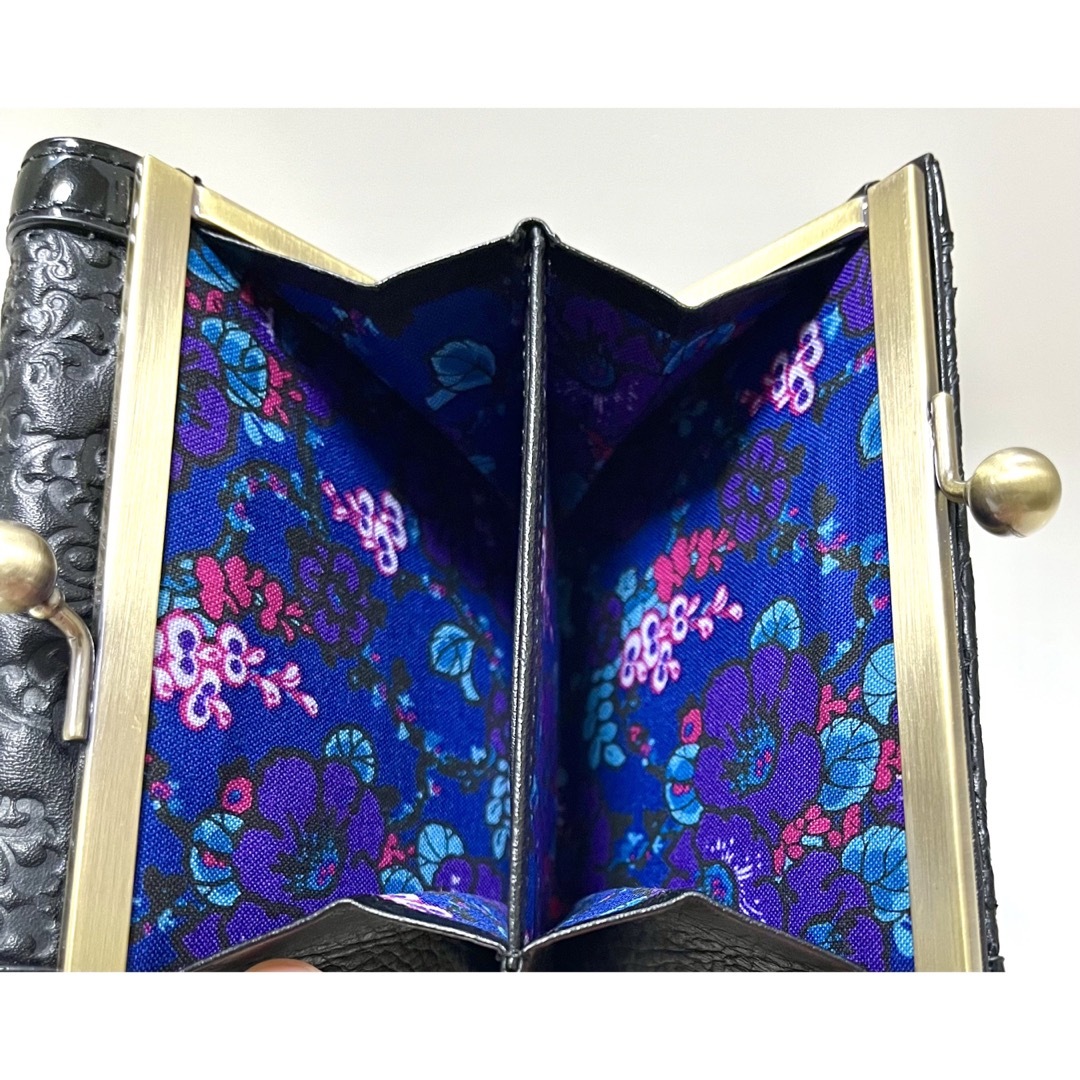 ANNA SUI(アナスイ)の【新品未使用】ANNA SUI 財布 セルパン 黒 蛇 アナスイ 三つ折り がま レディースのファッション小物(財布)の商品写真