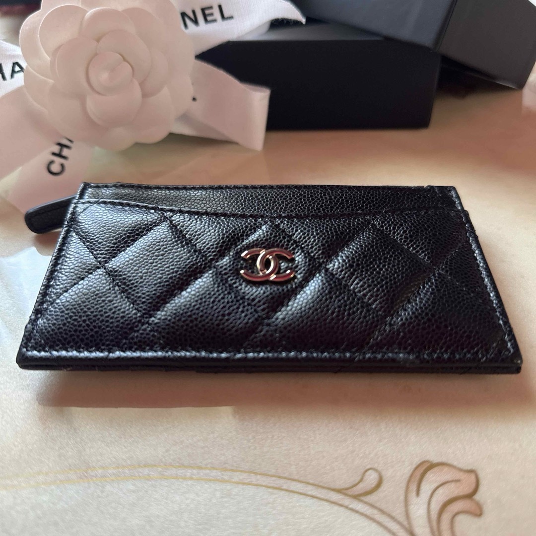 CHANEL(シャネル)のCHANEL カードケース シャネルミニ財布 フラグメントケース キャビアスキン レディースのファッション小物(財布)の商品写真