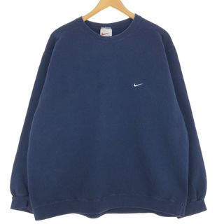 ナイキ(NIKE)の古着 90年代 ナイキ NIKE ワンポイントロゴスウェットシャツ トレーナー USA製 メンズXL ヴィンテージ /eaa411958(スウェット)