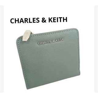 Charles and Keith - 未使用 チャールズ＆キース コンパクト 二つ折り財布 ウォレット グレー系