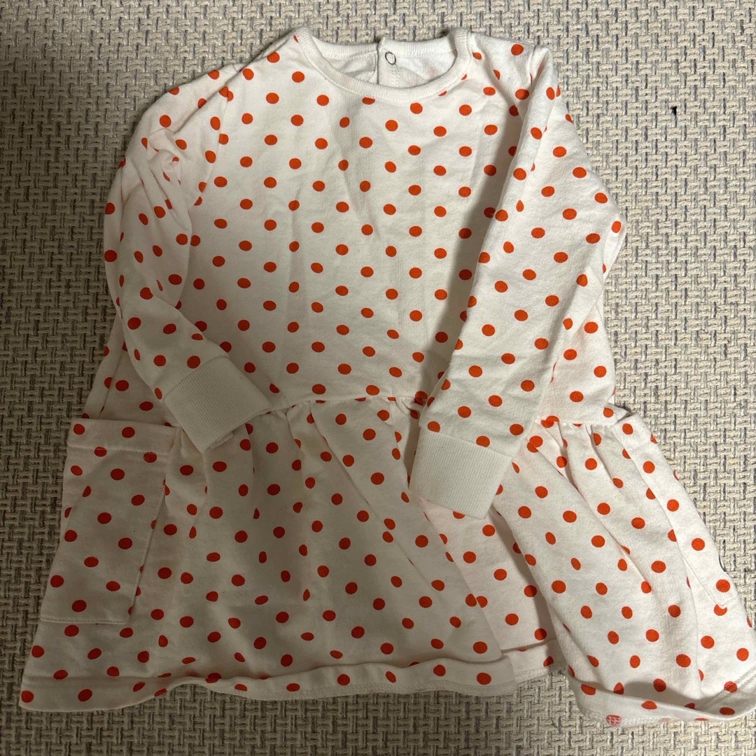 PETIT BATEAU(プチバトー)の美品　プチバトー　ワンピース　12m  キッズ/ベビー/マタニティのベビー服(~85cm)(ワンピース)の商品写真