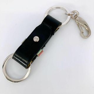 ポールスミス(Paul Smith)の✨美品✨ポールスミス キーホルダー マルチカラー  レザー ブラック(キーホルダー)